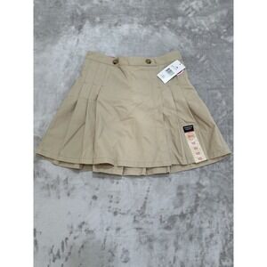 French Toast Skirt Skort Girls Size 10 Khaki Beige Pleated Uniform New With Tags
